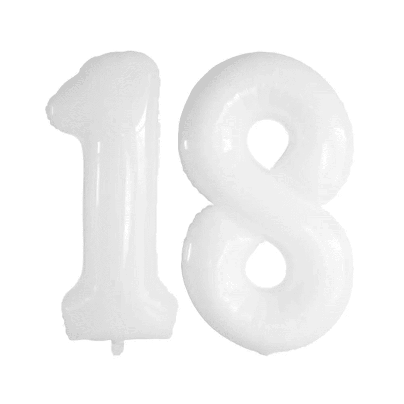 18 ans ballon chiffre