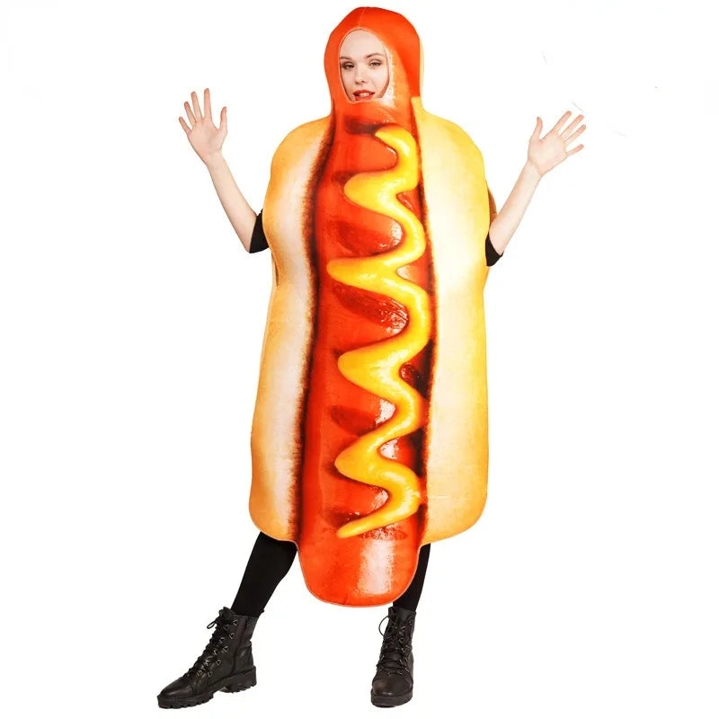 Déguisement humoristique hot-dog taille unique