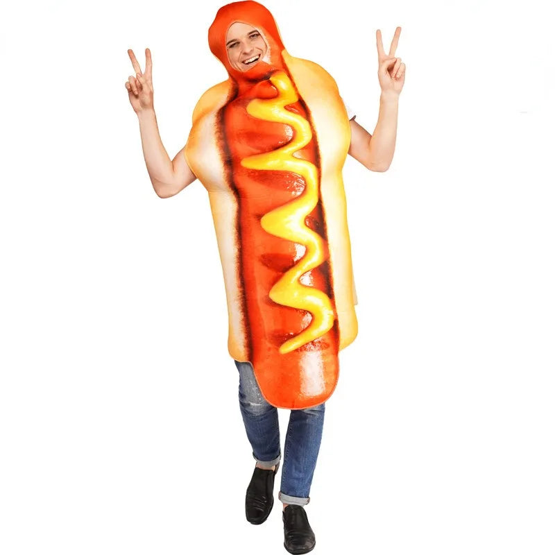 Costume de hot-dog adulte drôle