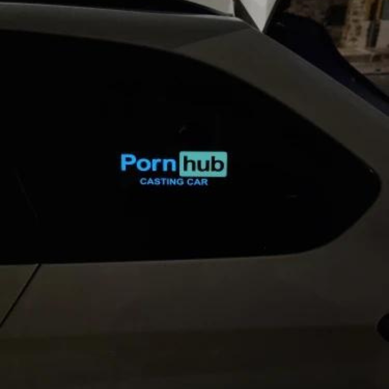 autocollant pornhub lumineux