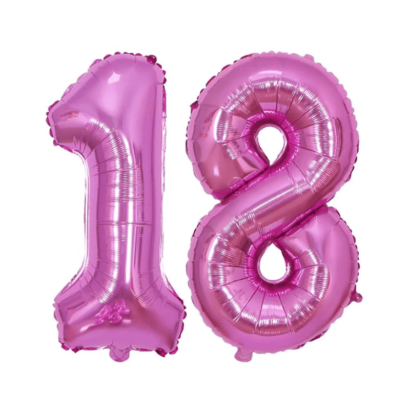 ballon 18 ans rose