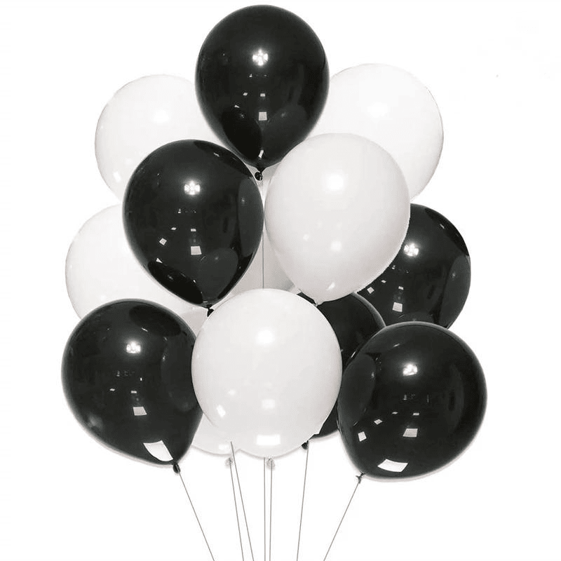 ballon noir et blanc