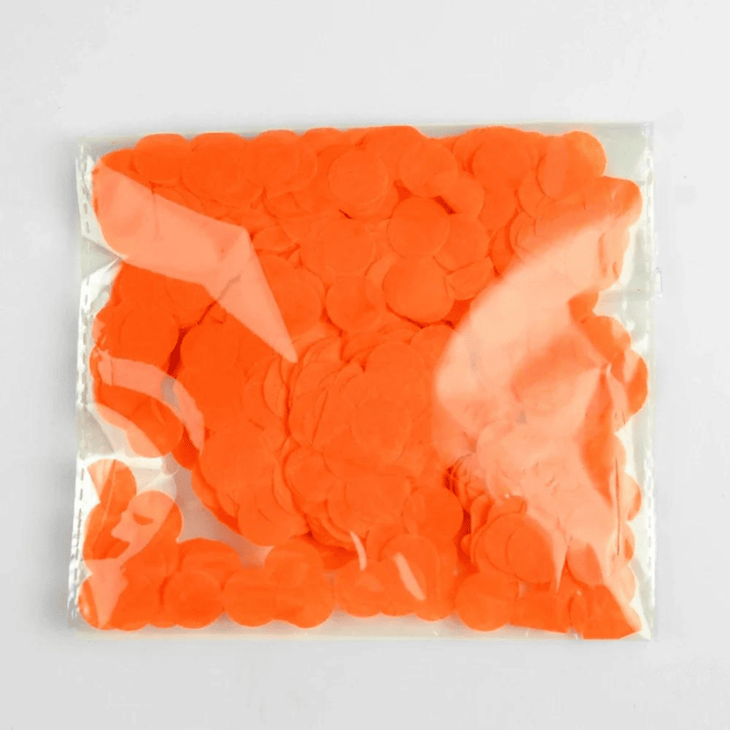 confettis oranges