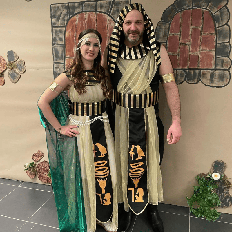 costume pharaon couple