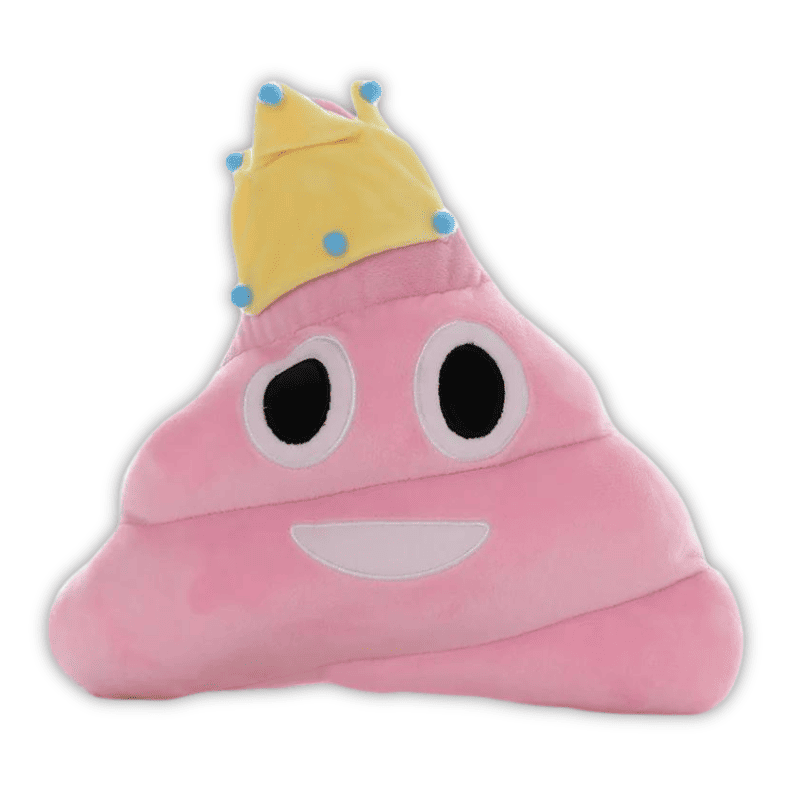 coussin émoji crotte