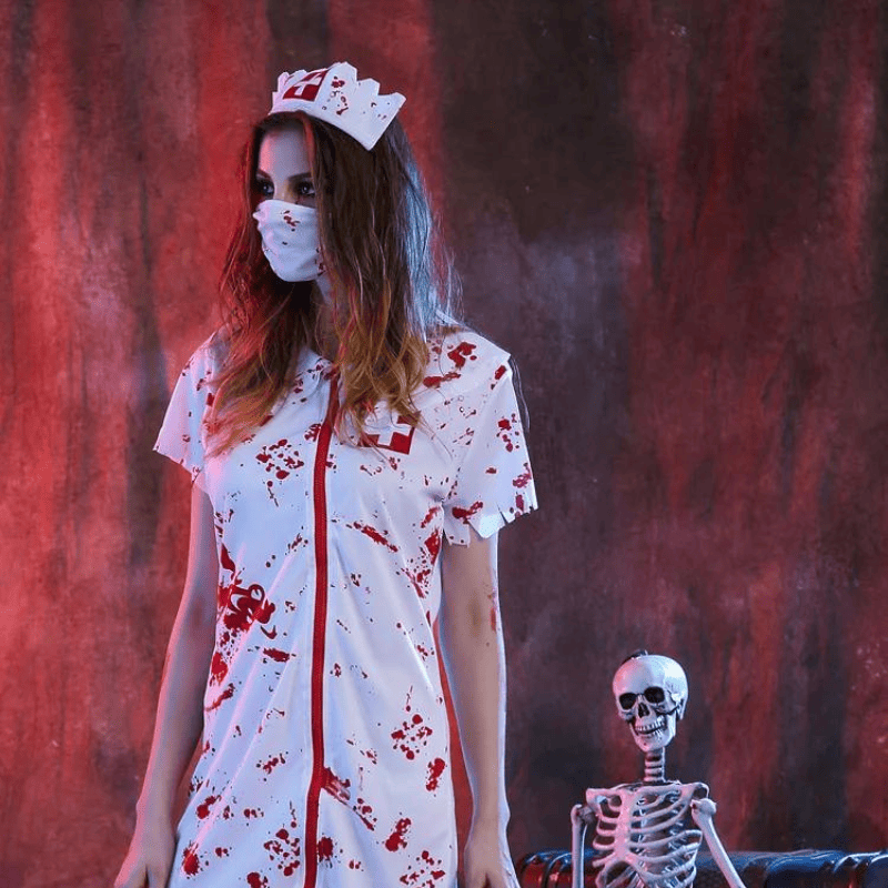 déguisement halloween infirmière zombie