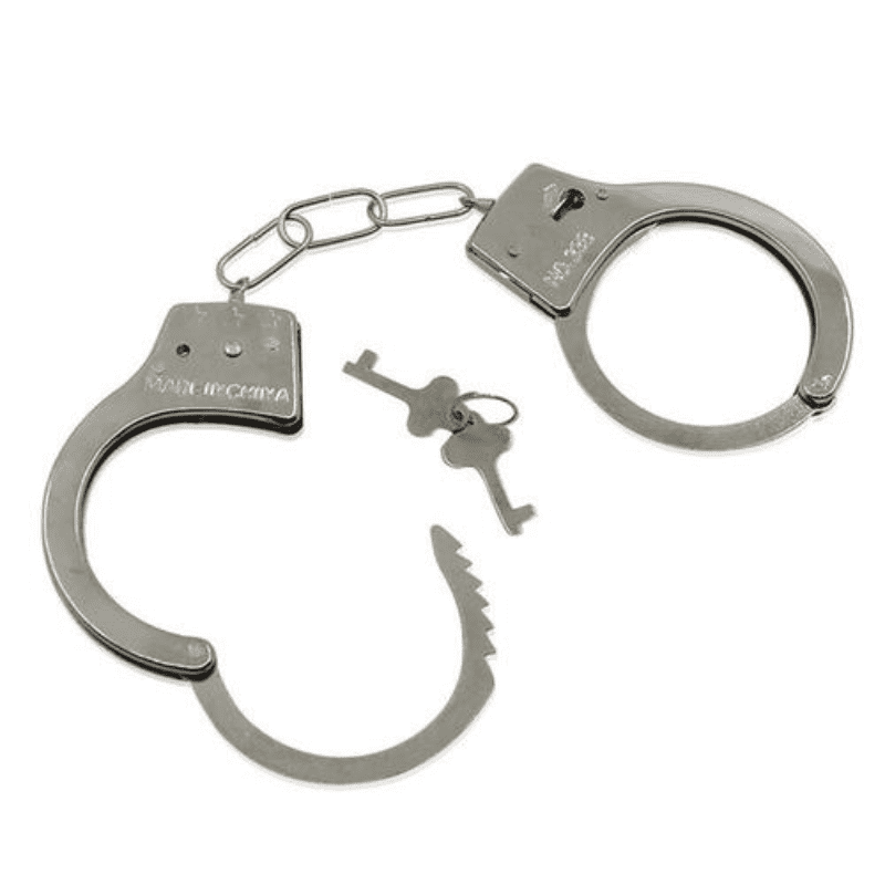fausse menotte policier
