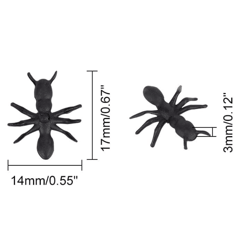 fourmis halloween en plastique