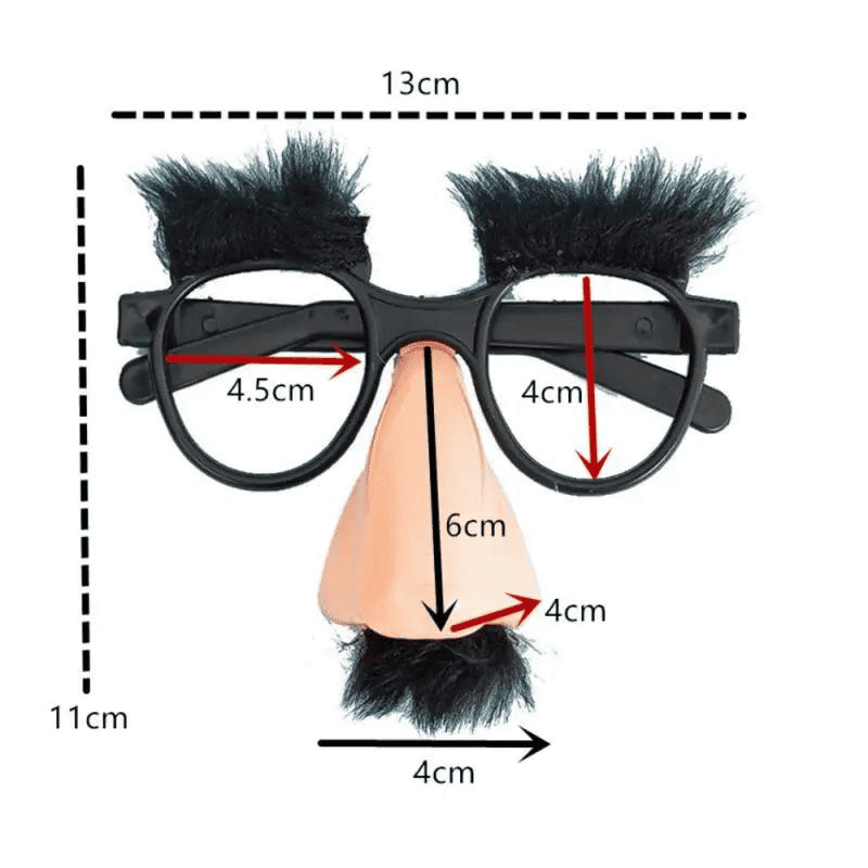 lunette avec faux nez et moustache