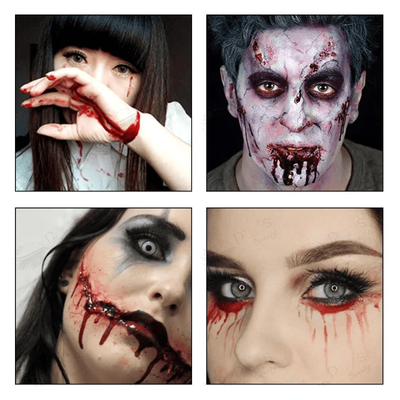 maquillage faux sang visage