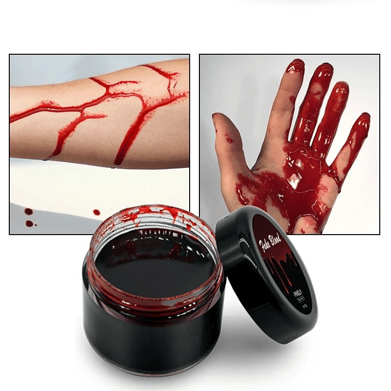maquillage halloween faux sang
