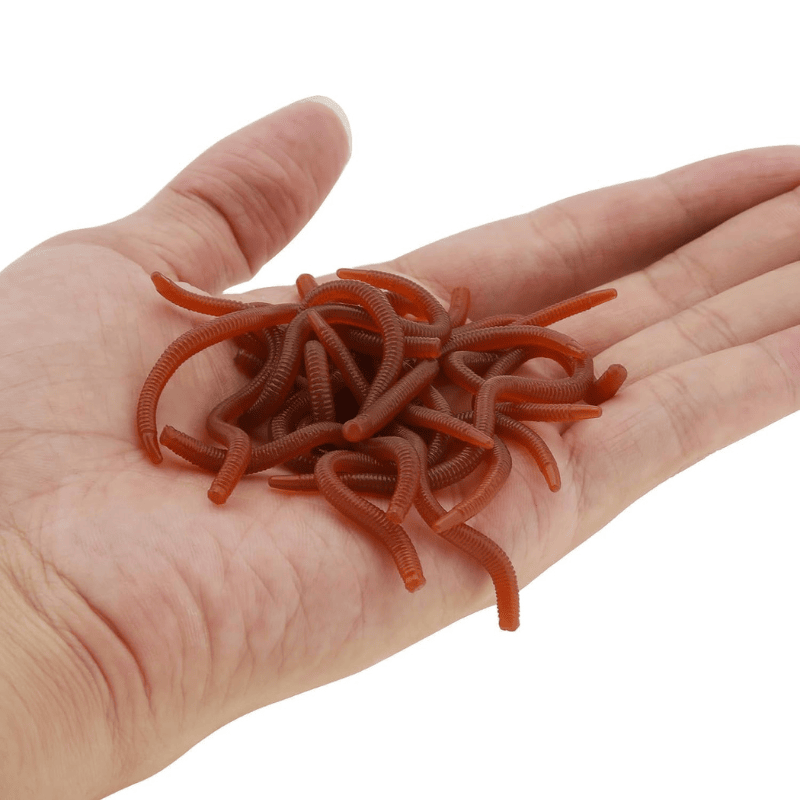 vers de terre en plastique